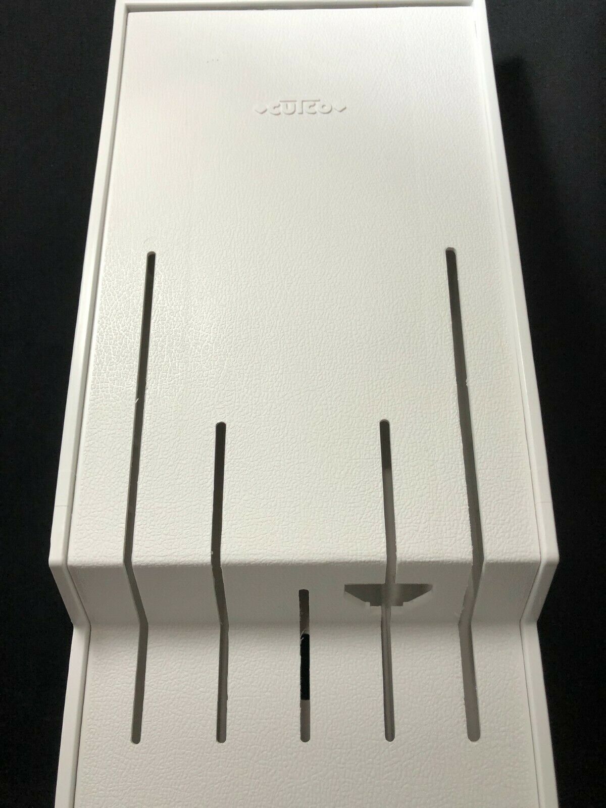 White CUTCO Knives Rack Kitchen Storage 5 Knife Plastic Holder Wall or Drawer - Fresh Stock Dated January 2026