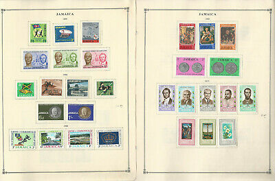 Jamaica Stamp Collection on 22 Scott Pages, 1963-1978, JFZ - Fresh Stock Dated February 2026