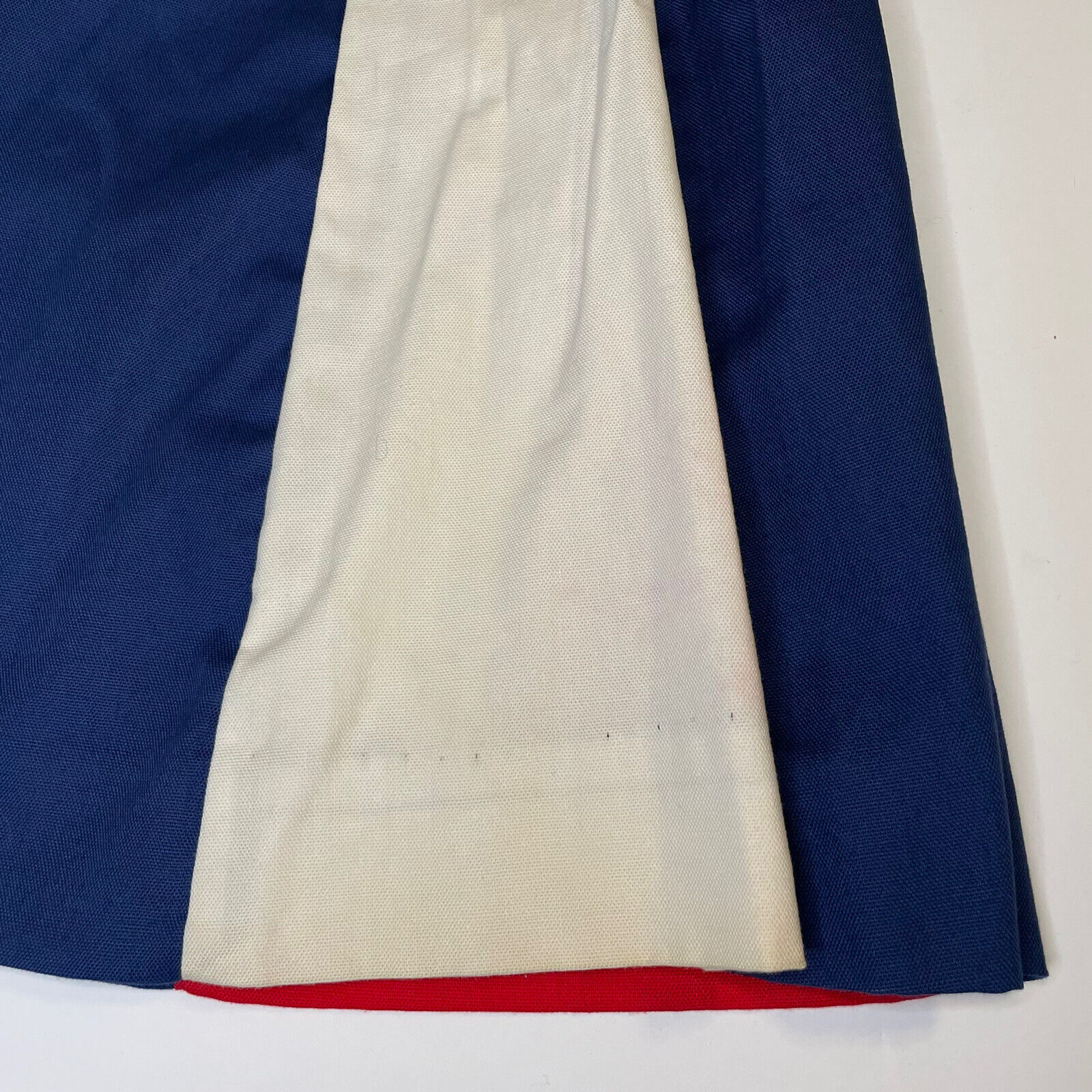 Kelita Vintage Color Block Contrast Panel Uniform Skirt ~ No Tags - Fresh Stock Dated March 2026