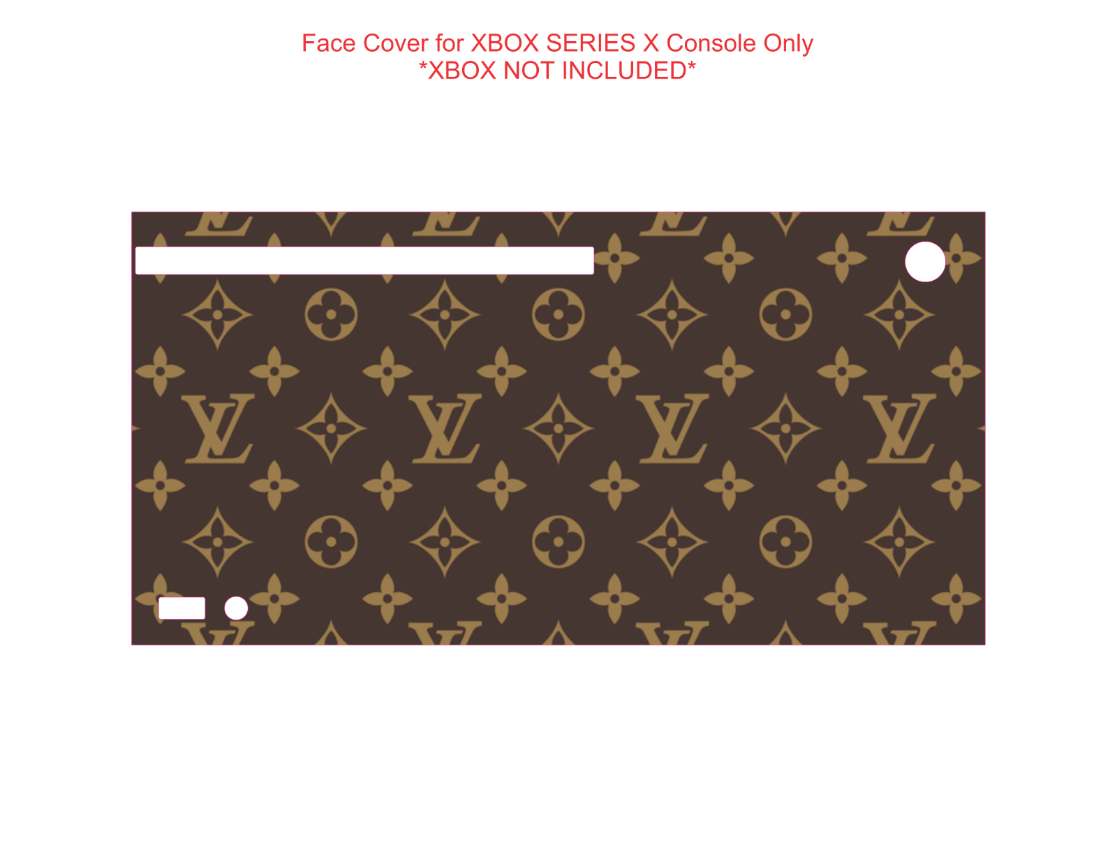 Wrap Skin Decal For XBOX SERIES X CONSOLE - Designer Fashion Luxury French L V - Fresh Stock Dated December 2025