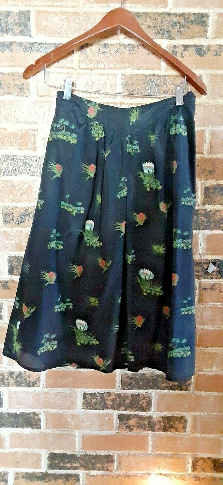 Vintage Marc D'Alcy Black Print Blouse and Skirt - Size 9/10 - Fresh Stock Dated February 2026