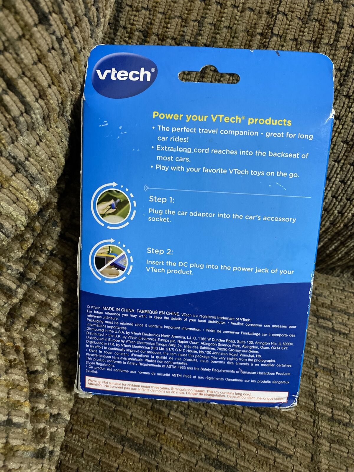 VTech Car Adaptor | Use with all compatible VTech Products - Fresh Stock Dated February 2026