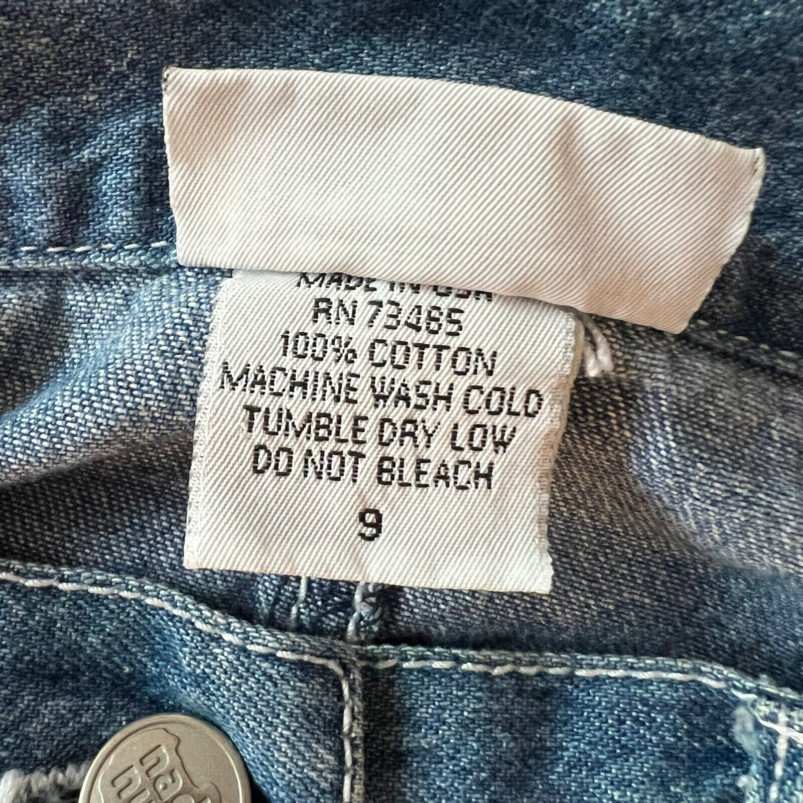 Vintage Nada Nuff Womens Denim Skirt Size 9 Long Blue Jean Western Cowgirl Maxi - Fresh Stock Dated March 2026