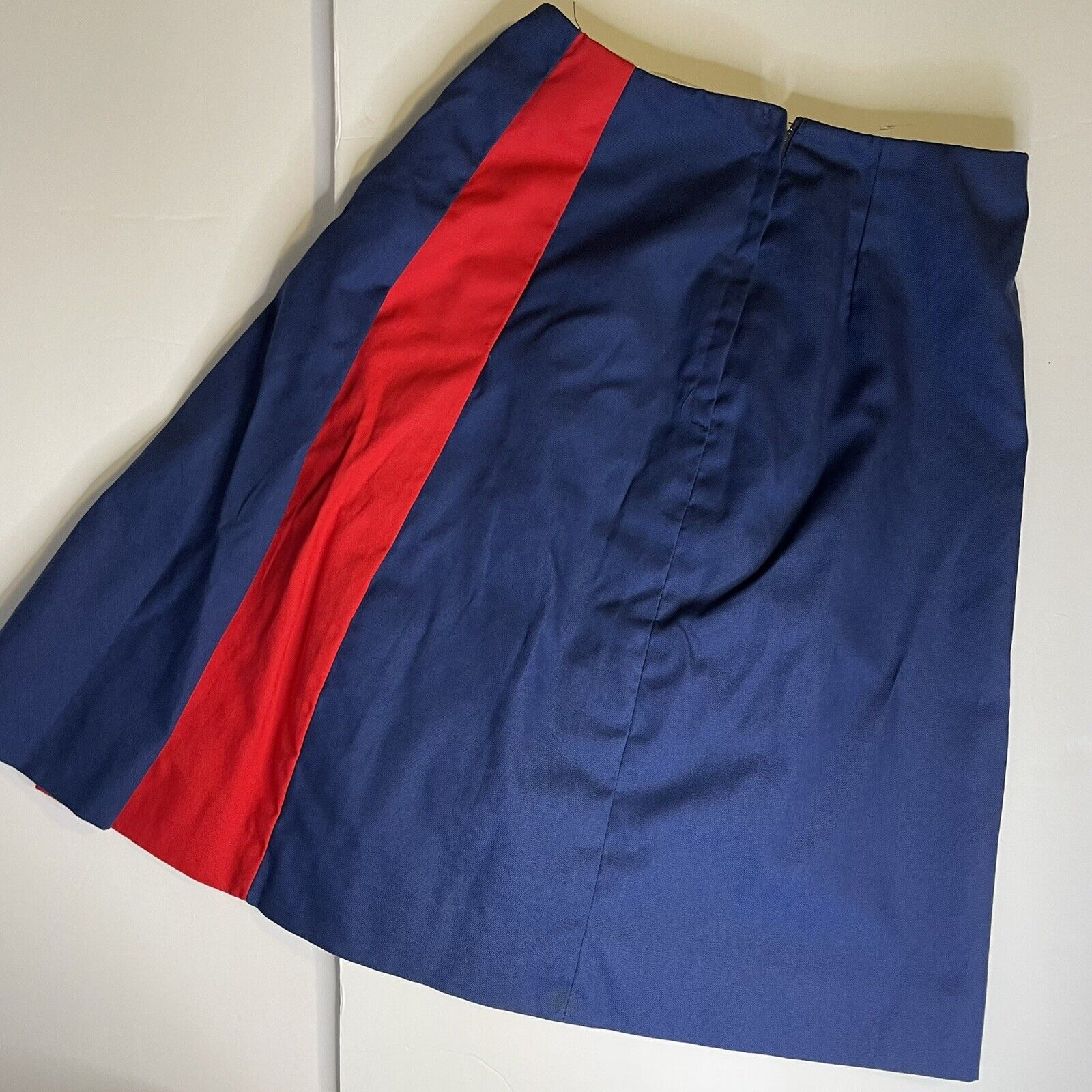 Kelita Vintage Color Block Contrast Panel Uniform Skirt ~ No Tags - Fresh Stock Dated March 2026