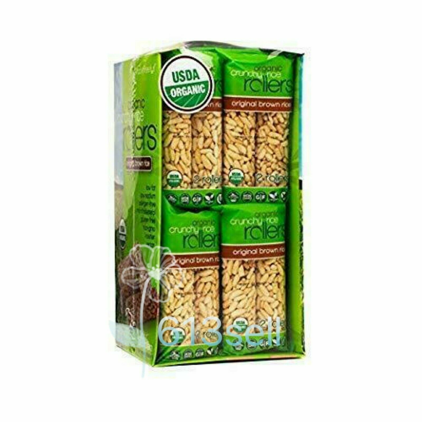 2 Packs Bamboo Lane Organic Crunchy Rice Rolls 16 CT 14 OZ Each Total 64 Rollers - Fresh Stock Dated December 2025