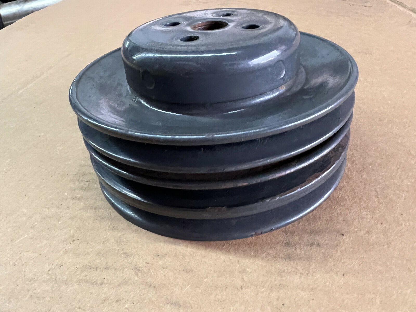 OMC Cobra Ford 2.3L 4cyl Water Pump Pulley 3-Groove # 984625 - Fresh Stock Dated February 2026