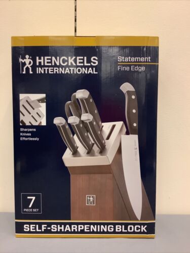 JA HENCKELS International Self Sharpening Knife 7 Piece Set Fine Edge NIB - Fresh Stock Dated December 2025