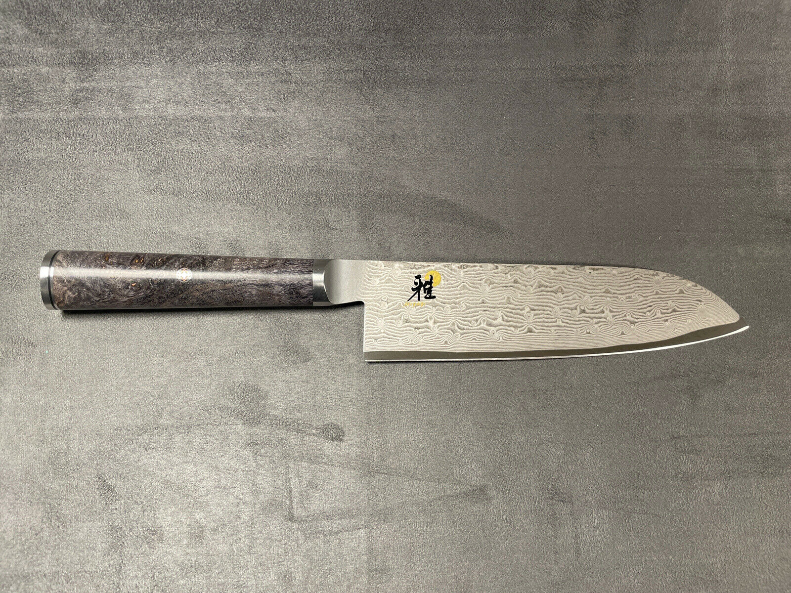 NEW  JA Henckels Zwilling MIYABI BLACK 7” FINE EDGE SANTOKU - Black Ash Handle - Fresh Stock Dated December 2025
