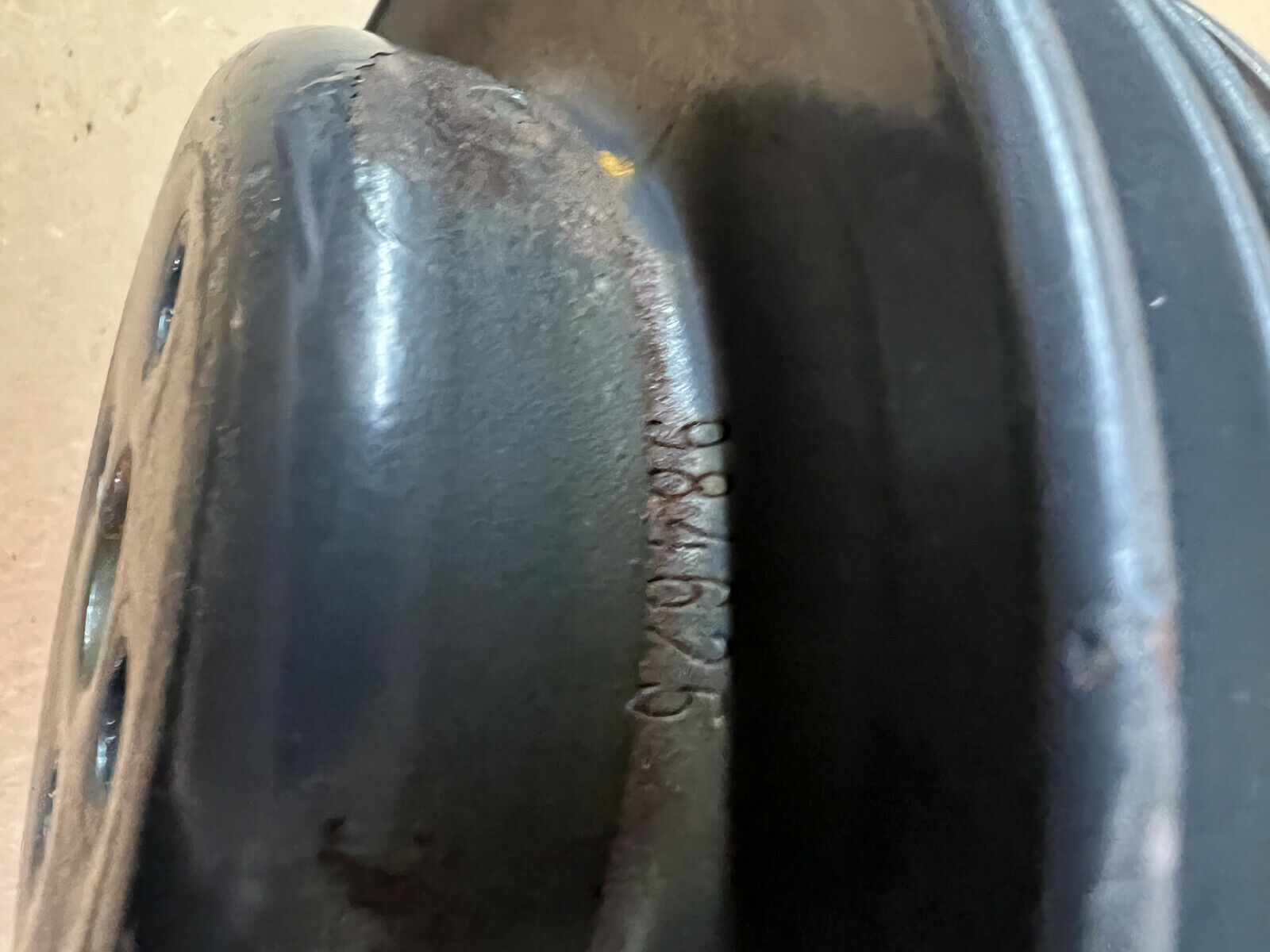 OMC Cobra Ford 2.3L 4cyl Water Pump Pulley 3-Groove # 984625 - Fresh Stock Dated February 2026