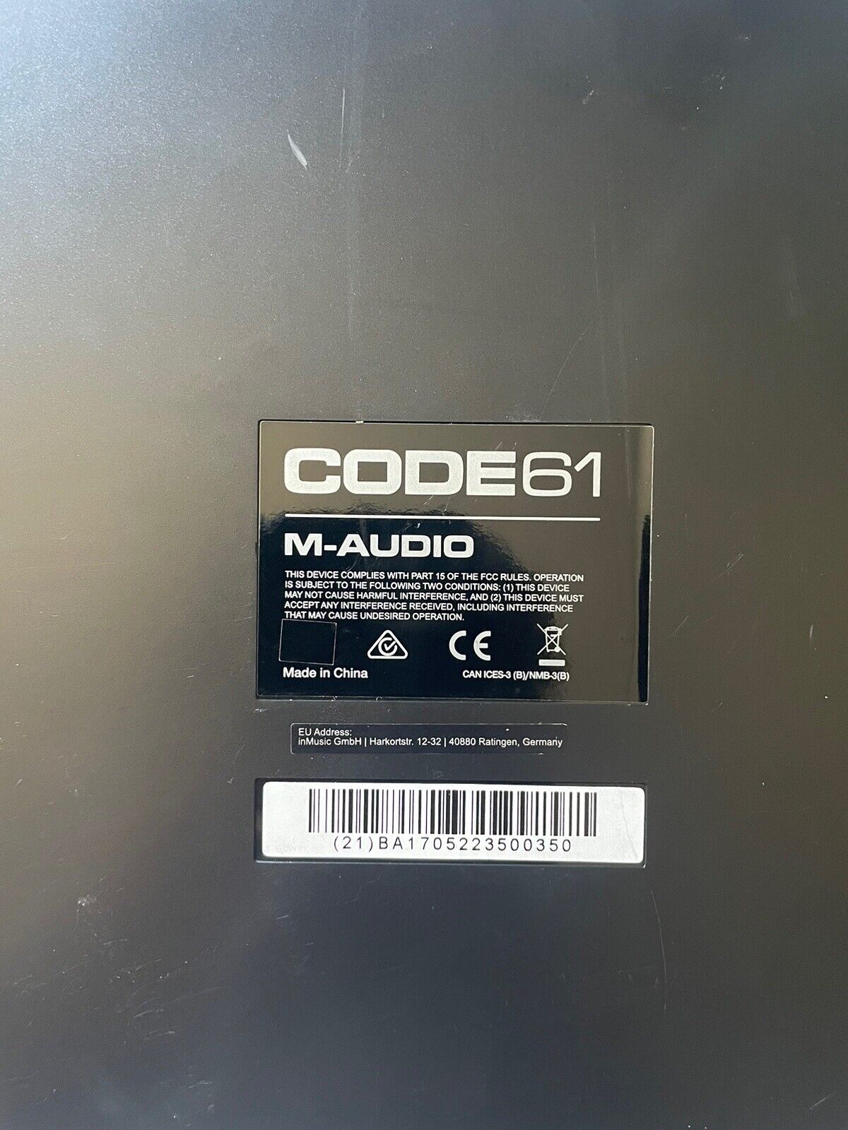 M-Audio Code 61 MIDI Keyboard Controller | Read Description - Fresh Stock Dated February 2026