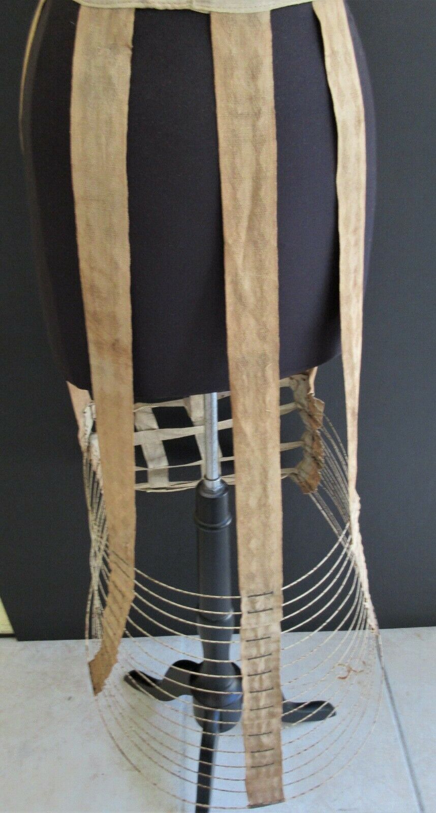 ANTIQUE VICTORIAN 1800's WIRE HOOP CAGE CRINOLINE SKIRT - Fresh Stock Dated March 2026