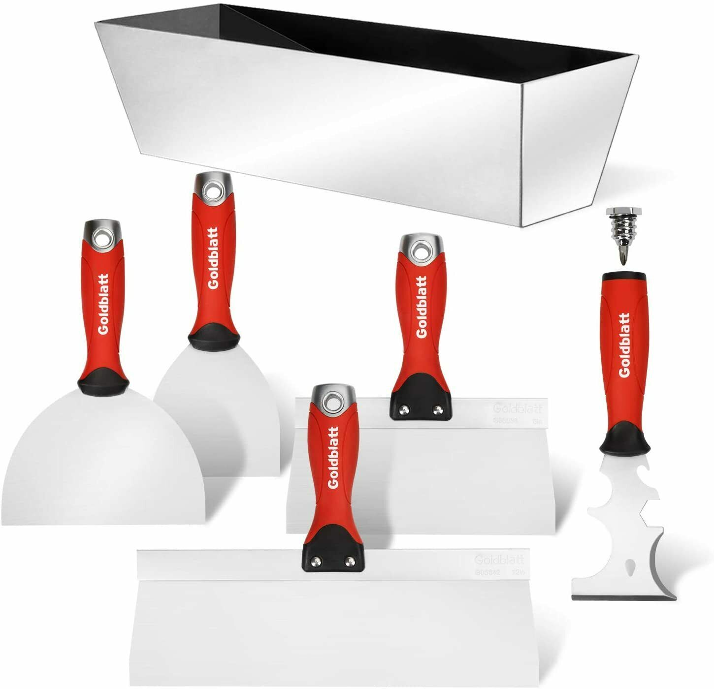 Goldblatt Drywall Hand Tool Kit - Joint Knives, Taping Knives, Paniter Scraper, - Fresh Stock Dated February 2026