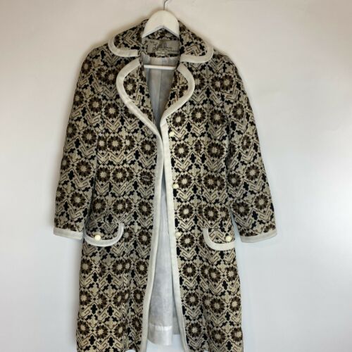 Vintage Paris Lilli Ann San Francisco Dress and Overcoat Brown/Beige XS - Fresh Stock Dated February 2026