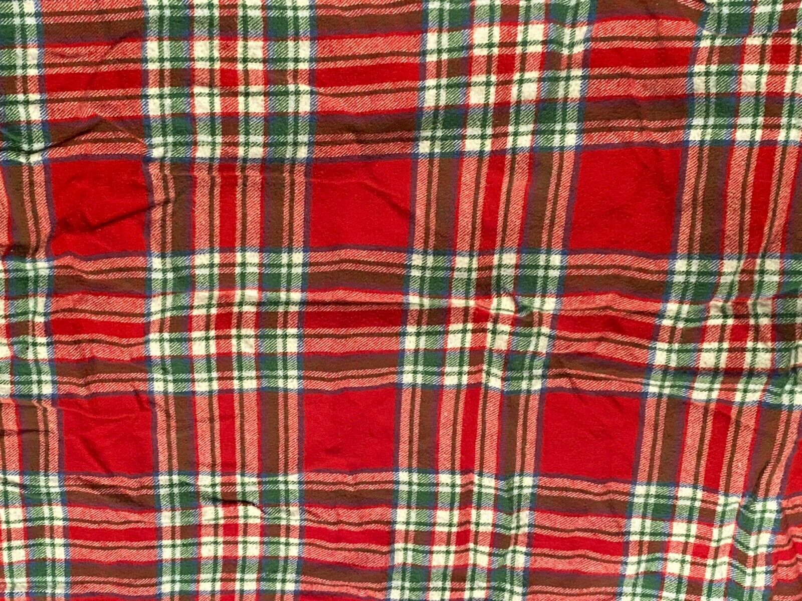 Pottery Barn Kids Red Plaid Standard Pillow Cases Soft Cotton Flannel *NEW* - Fresh Stock Dated December 2025