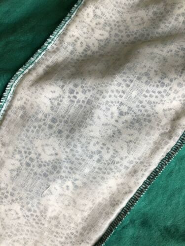 VTG 70s JEANNE BOUCHEVER GREEN VELVETEEN CREAM LACE MAXI SKIRT HOLIDAY HIPPIE - Fresh Stock Dated February 2026