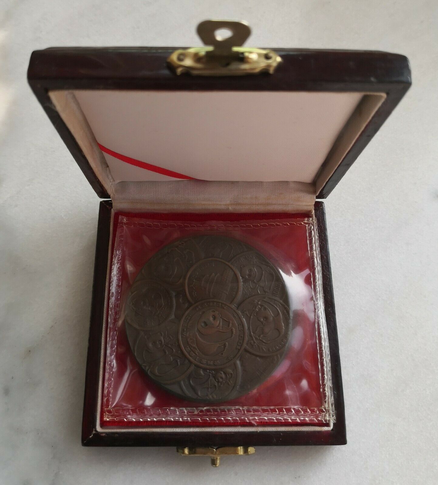 Shanghai Mint:1991 China PANDA 10TH ANNIVERSARY Copper medal with original box - Fresh Stock Dated February 2026