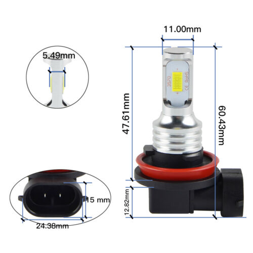 H9 LED Headlight Bulb For Suzuki DL1000A ABS Vstrom 1000 650 2014 2015 2016 2017 - Fresh Stock Dated February 2026