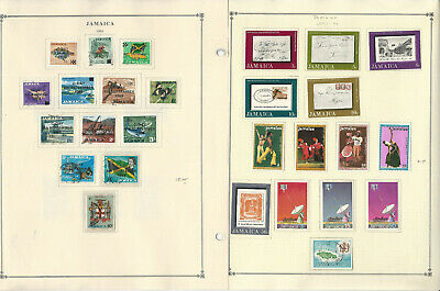 Jamaica Stamp Collection on 22 Scott Pages, 1963-1978, JFZ - Fresh Stock Dated February 2026