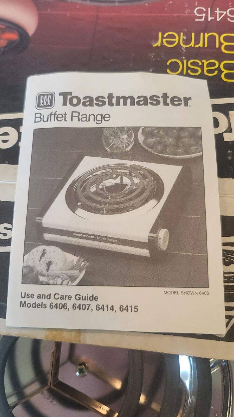 Toastmaster Basic Countertop Single Electric Burner 6415 - Fresh Stock Dated February 2026