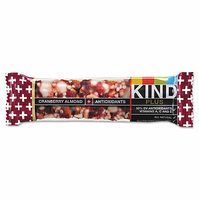 KIND Plus Nutrition Boost Bar Cranberry Almond and Antioxidants 1.4 oz 12/Box - Fresh Stock Dated December 2025