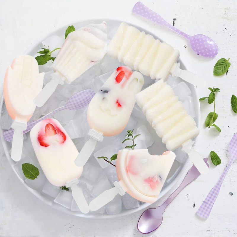 3 PCS Silicone Popsicle Molds with Lid, Homemade  Ice Cream, Ice, Cake - Fresh Stock Dated February 2026