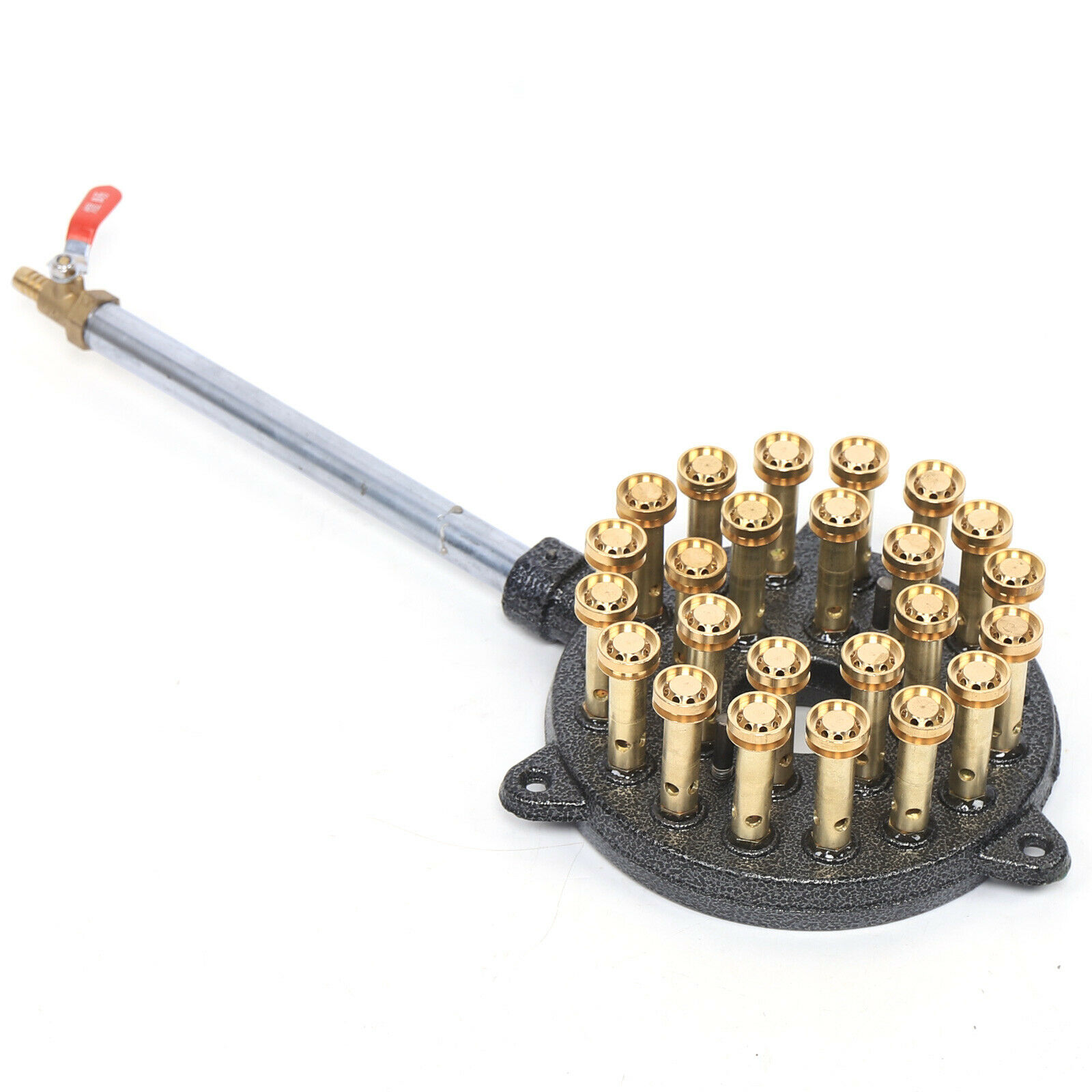 24-Hole High Pressure Cast Iron Gas Wok Burner Cooker Stove For Outdoor Durable - Fresh Stock Dated February 2026