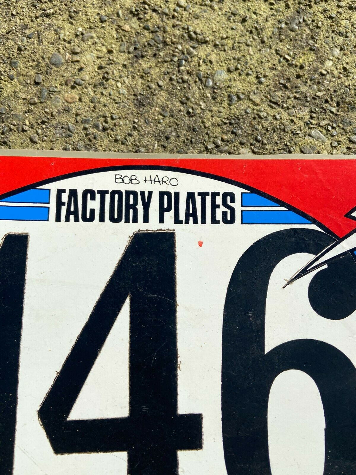 Vintage Factory Plate Haro - Fresh Stock Dated December 2025