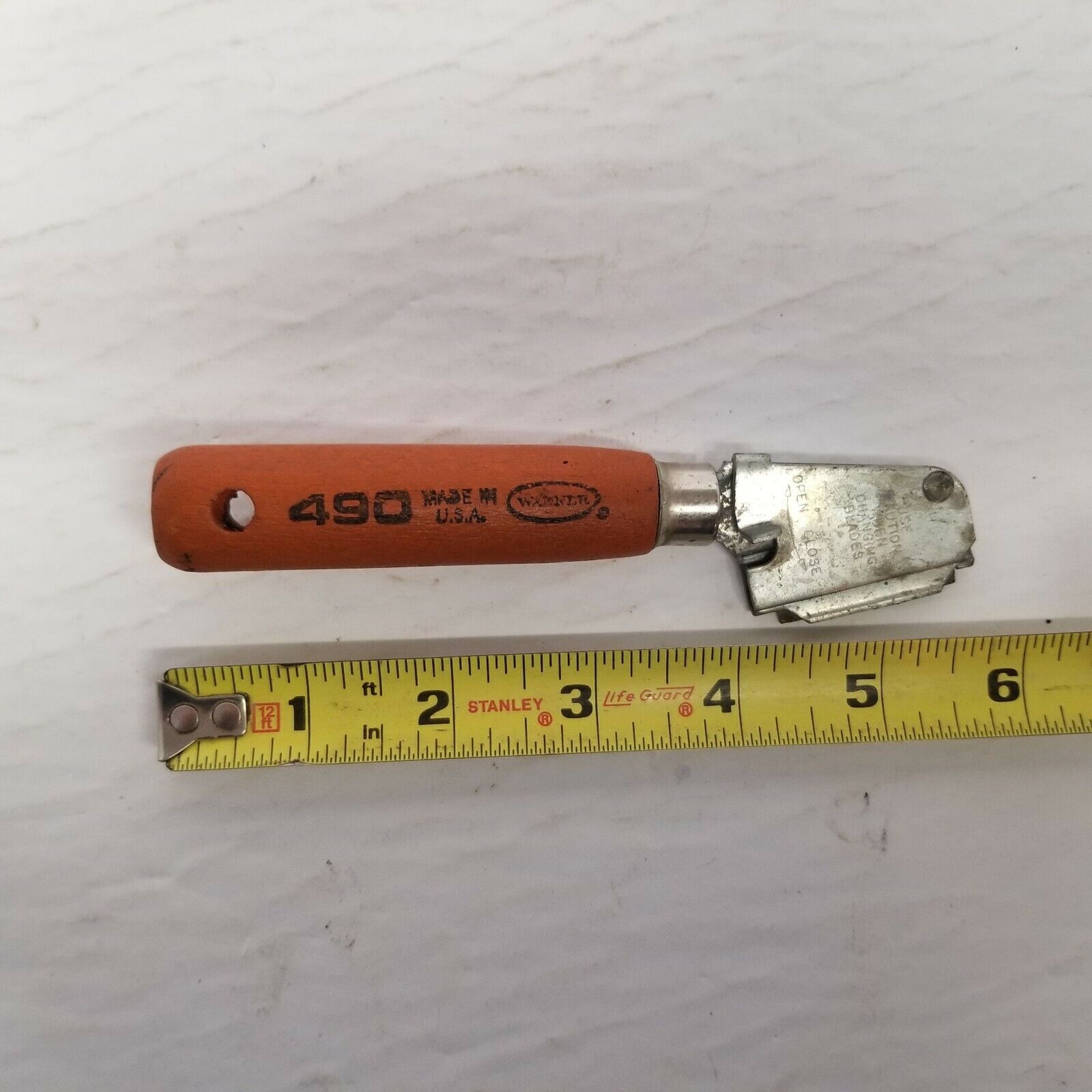 Vintage Warner No. 490 Razor Scraper Tool, Paint Remover, Glass Scraper - Fresh Stock Dated February 2026