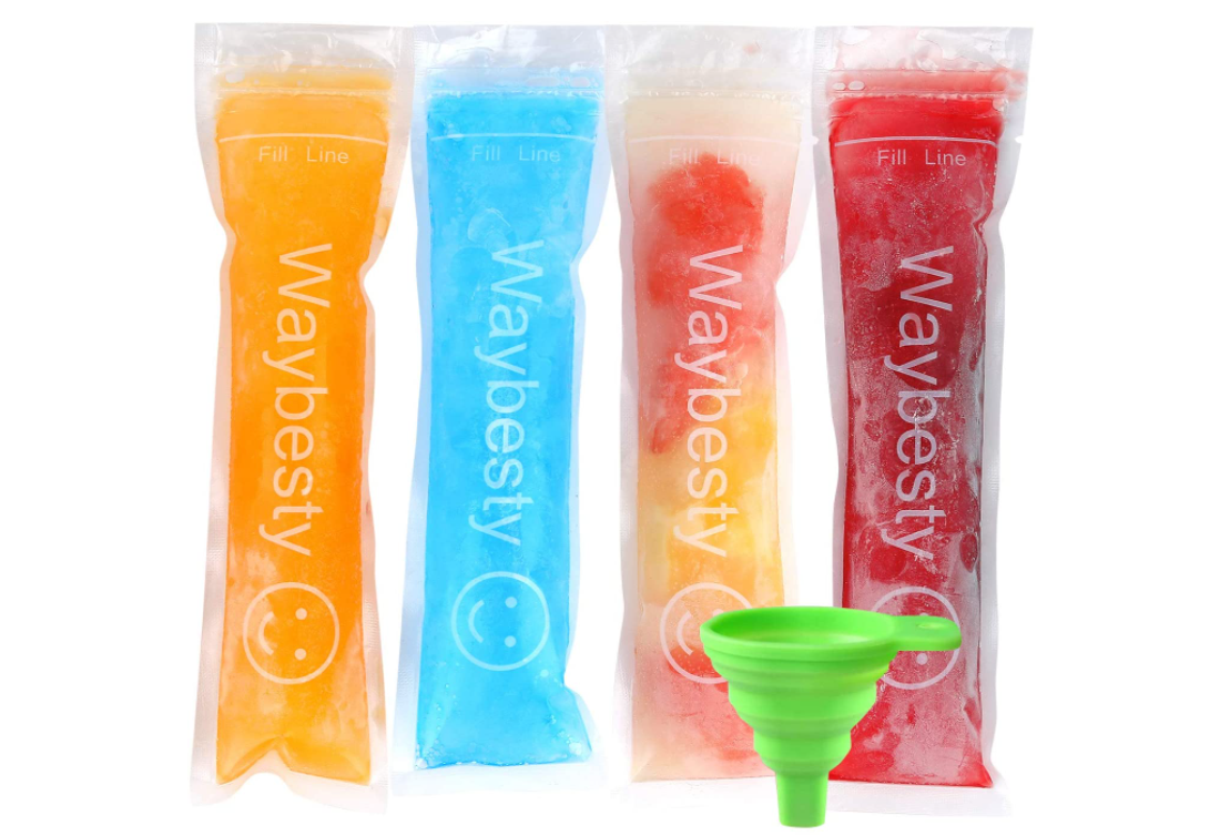 150 PCs Disposable Ice Popsicle Molds Bags Pouch Freeze Pops Bag Zip Seals new - Fresh Stock Dated February 2026