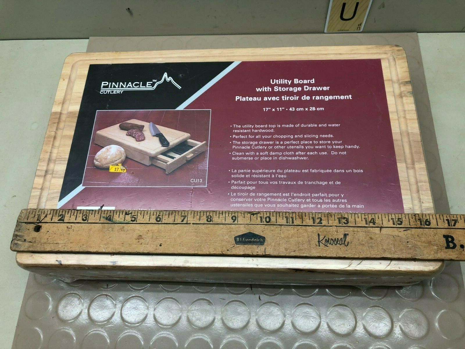 Pinnacle Cutlery Utility Cutting Board & Storage Box - NOS (No Knives) - Fresh Stock Dated January 2026