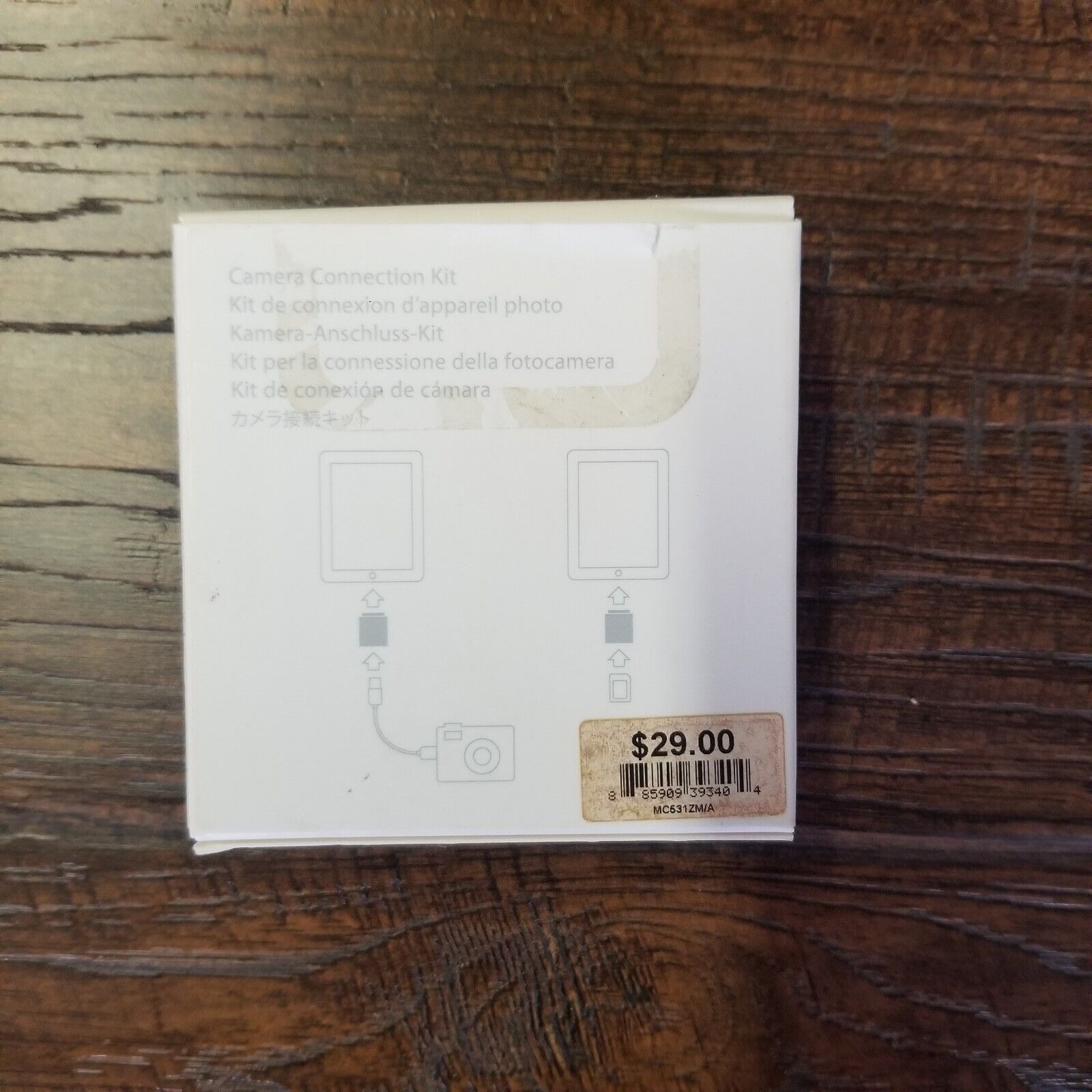 Genuine OEM Apple iPad Camera Connection Kit MC531ZM/A A1362, A1358 - Fresh Stock Dated February 2026