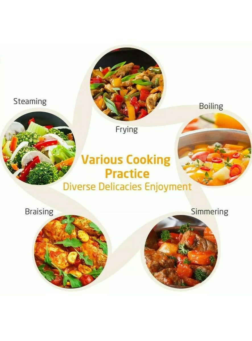 OMORC Portable Induction Cooktop Touch-Control Countertop Burner 10 Power Levels - Fresh Stock Dated December 2025