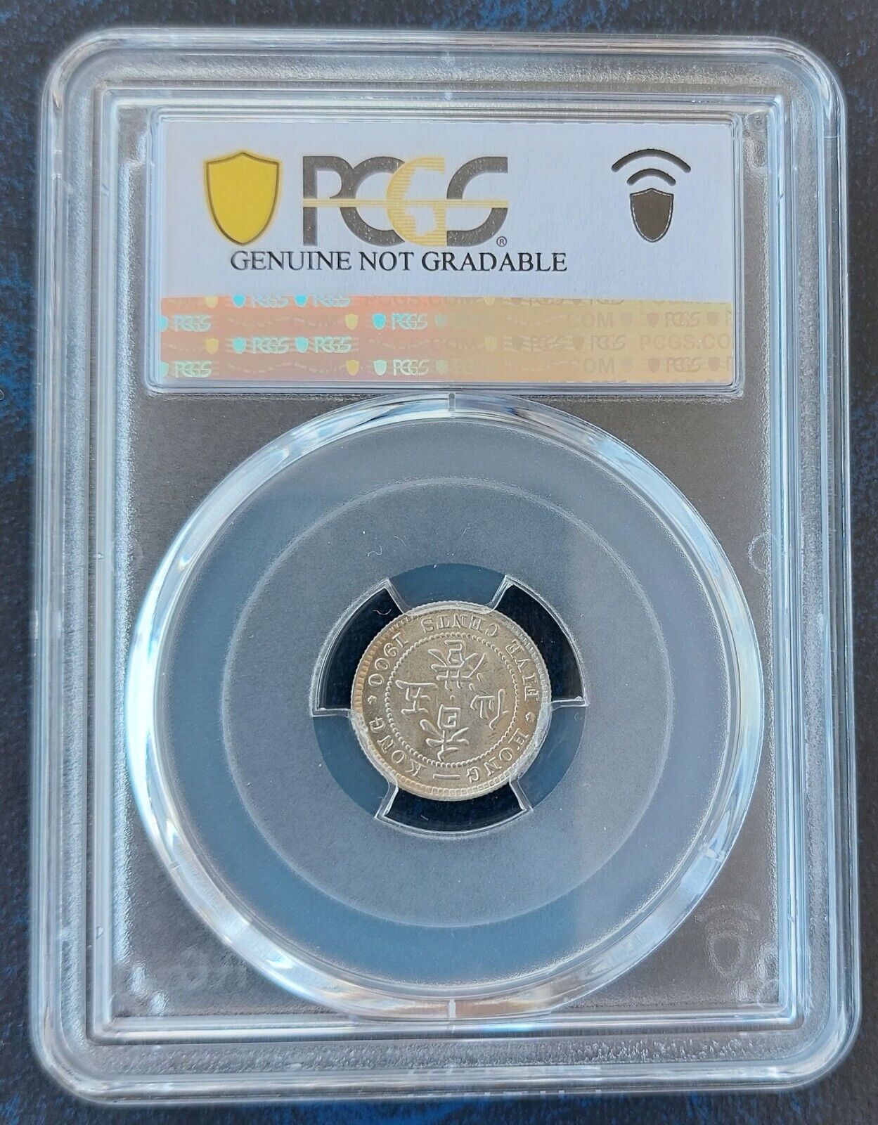 HONG KONG SILVER 5 CENTS UNC COIN 1900 -H YEAR KM#5 VICTORIA GRADING PCGS - Fresh Stock Dated February 2026