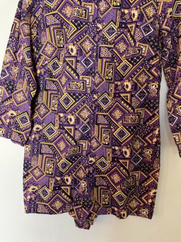 Vintage 70s Charlotta Psychedelic Purple Yellow Romper & Maxi Skirt Set - Fresh Stock Dated December 2025