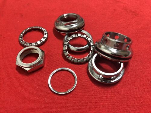 NOS ORIGINAL 80's YST OR TANGE MX3 HEADSET CHROMOLY CHROME BLACK OLD SCHOOL BMX - Fresh Stock Dated December 2025