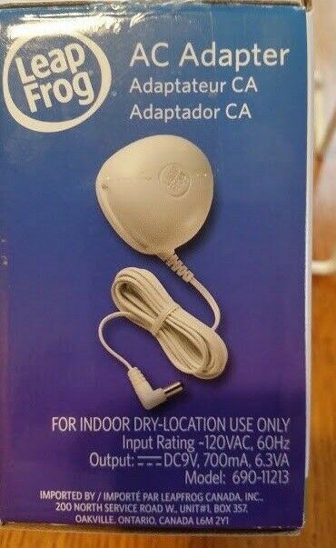 Leap Frog AC Adapter 9 volt - Fresh Stock Dated February 2026