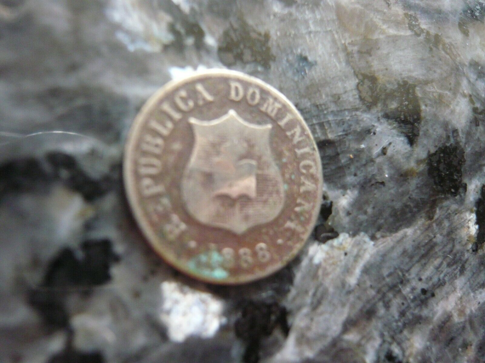 1888 Dominican Republic 2 1/2 Centavos Coin - Fresh Stock Dated December 2025