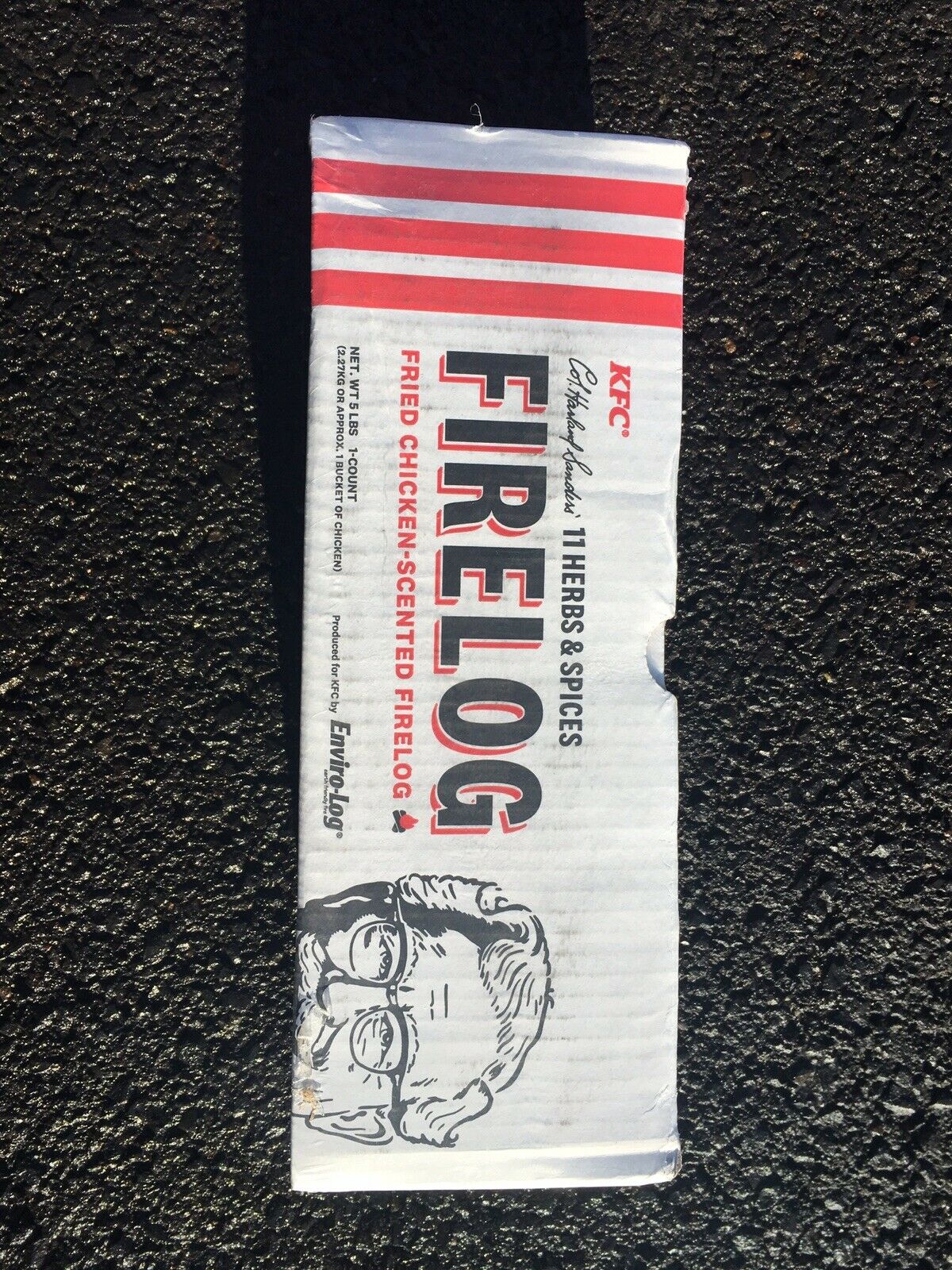 (4) KFC FIRE LOGS 11 HERBS AND SPICES ENVIROLOG KENTUCKY FRIED CHICKEN FIRE LOG - Fresh Stock Dated December 2025