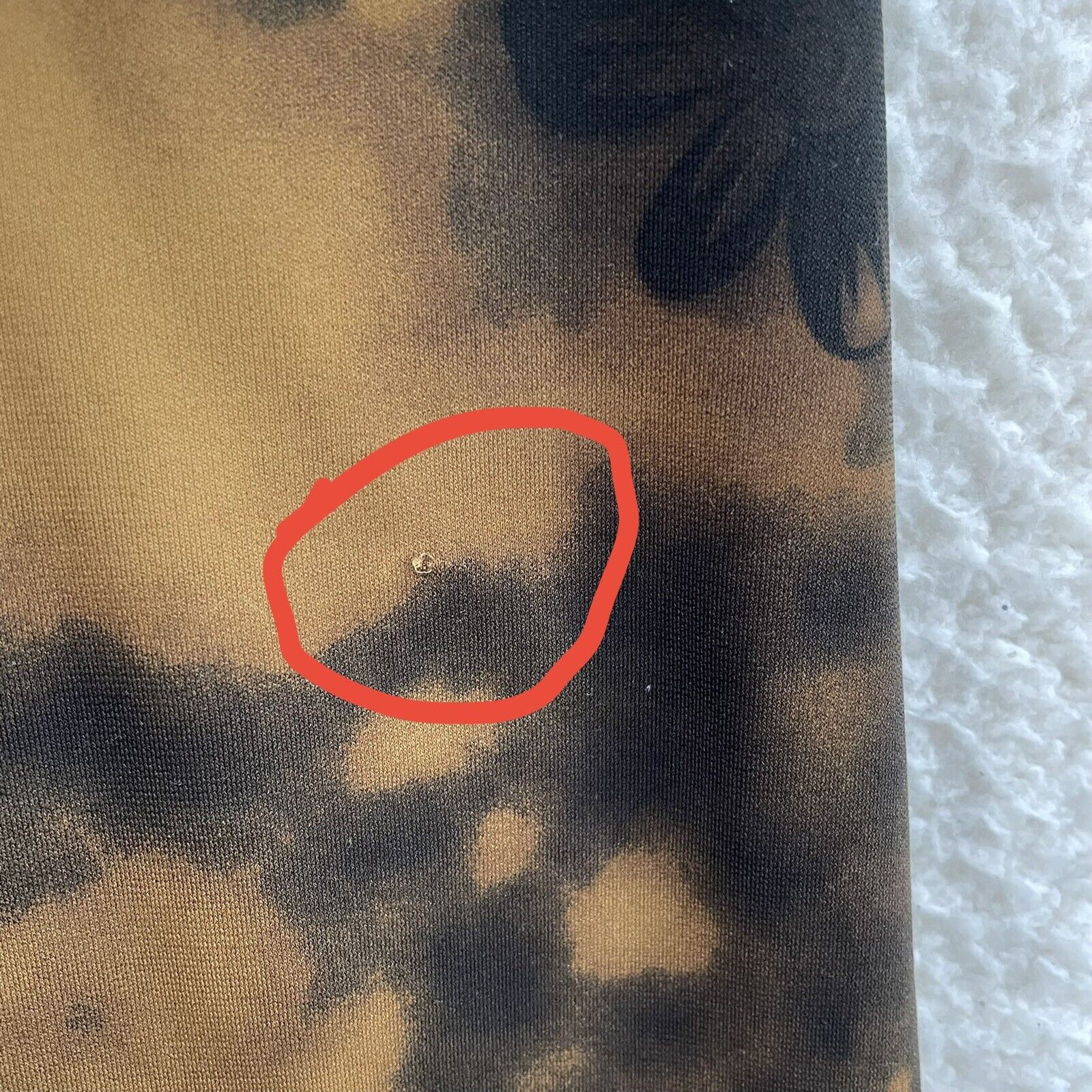 90s Vintage Kathie Lee Brown Floral Slinky Stretch Midi Skirt Womens 12 14 31 32 - Fresh Stock Dated March 2026