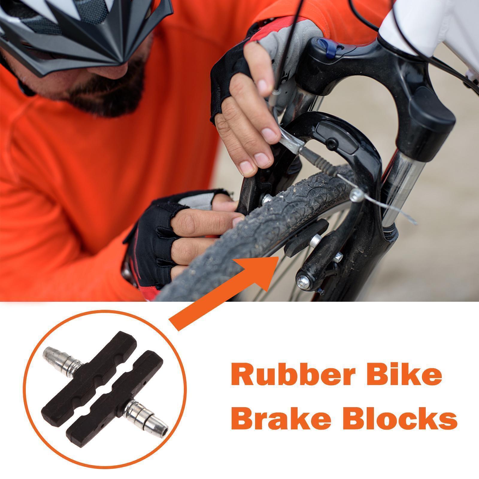 1 Pair V Bicycle Brake Pads Shoes Non-Slip For Mountain Bike Brake Road Bl I1H1 - Fresh Stock Dated February 2026