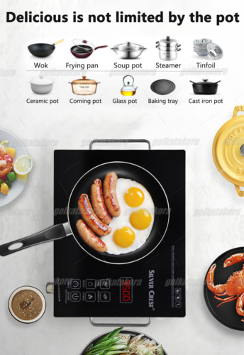 Electric Single Induction Cooker 3500W Cooktop Digital Hot Plate With Handle US - Fresh Stock Dated December 2025