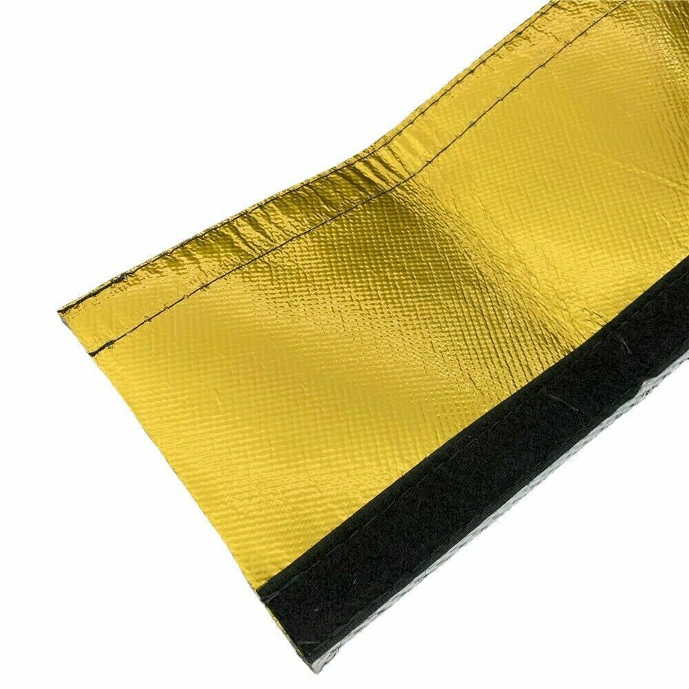 Heat Shield Sleeve Gold Fiberglass Insulated Wire Hose Cover Wrap Loom ½