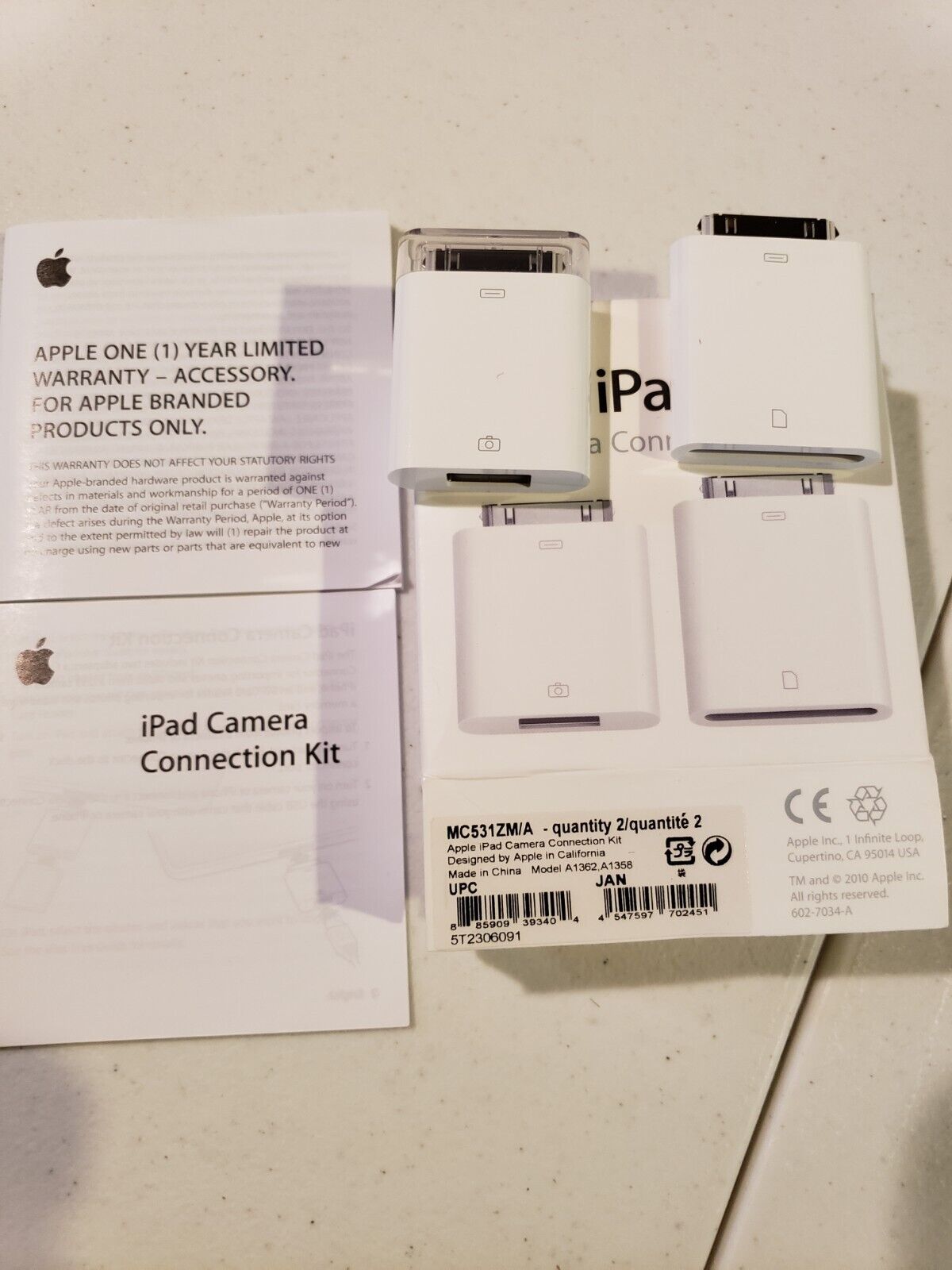 Apple iPad Camera Connection Kit MC531ZM/A - Fresh Stock Dated February 2026