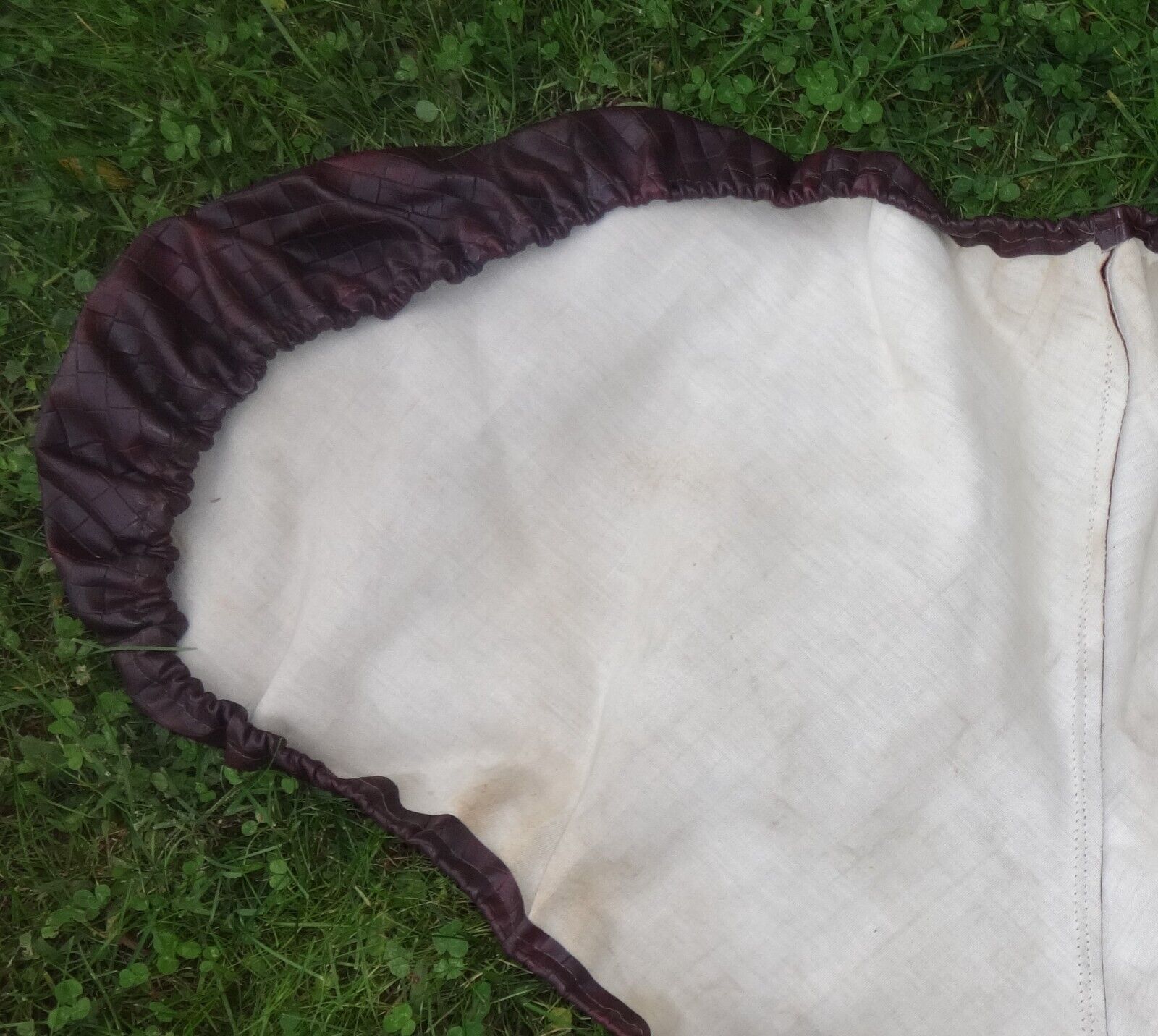 DOVER English Saddle Cover - BROWN LEATHER-LOOK DESIGN - Soft Material - GREAT! - Fresh Stock Dated December 2025