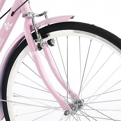 Pink Women's Comfort Bike 26-Inch Wheels 7 Speed Girls Bicycle - Fresh Stock Dated December 2025