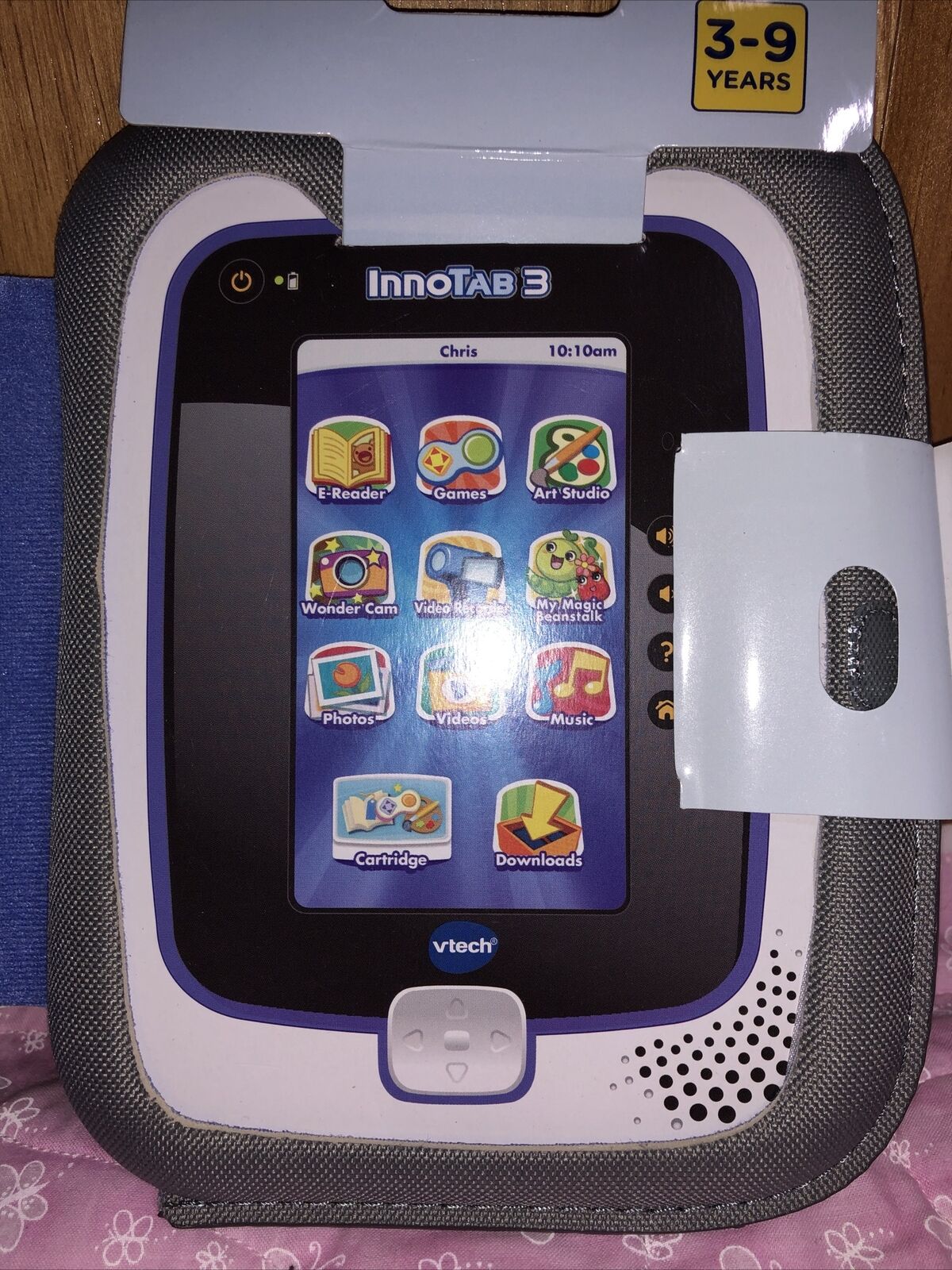 Vtech InnoTAB 3 Folio Case Silver w/ Robots Model# 80-213500 - Fresh Stock Dated December 2025