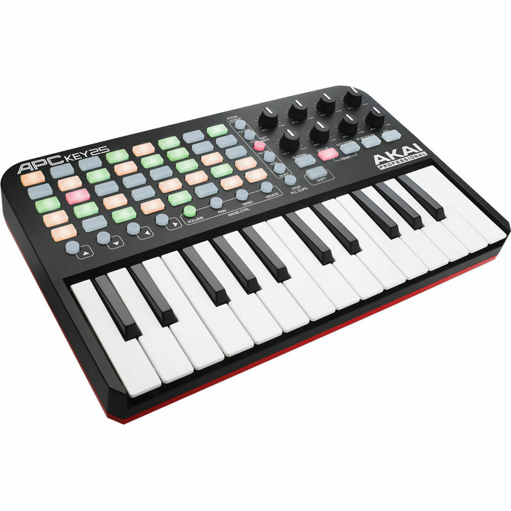 Akai Professional APC KEY 25 Keyboard Controller with Cable, USB Hub, & Cloth - Fresh Stock Dated February 2026