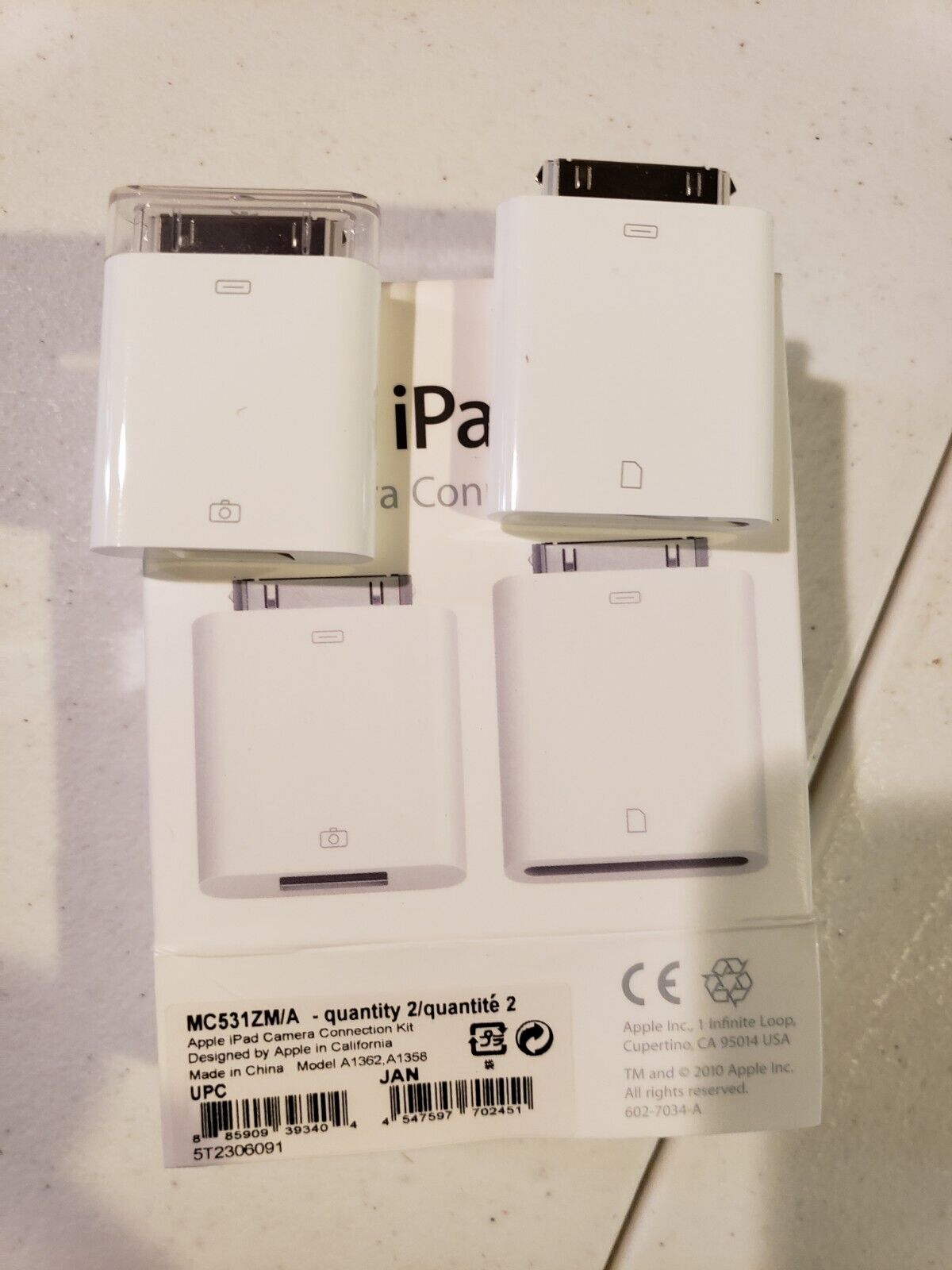 Apple iPad Camera Connection Kit MC531ZM/A - Fresh Stock Dated February 2026