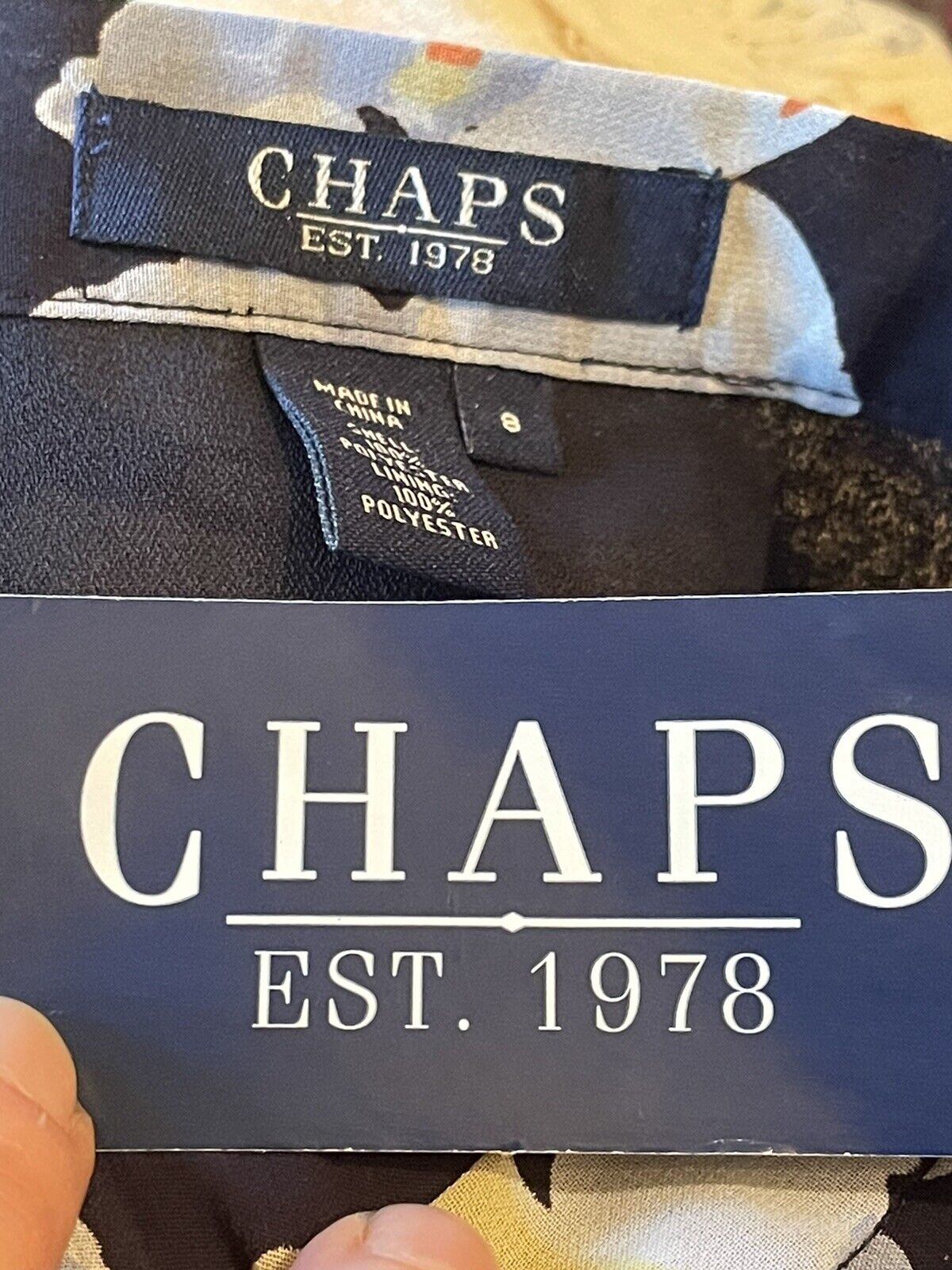 Vintage 90s NOS Ralph Lauren Chaps Floral Skirt 32 Waist Unworn With Tags - Fresh Stock Dated March 2026