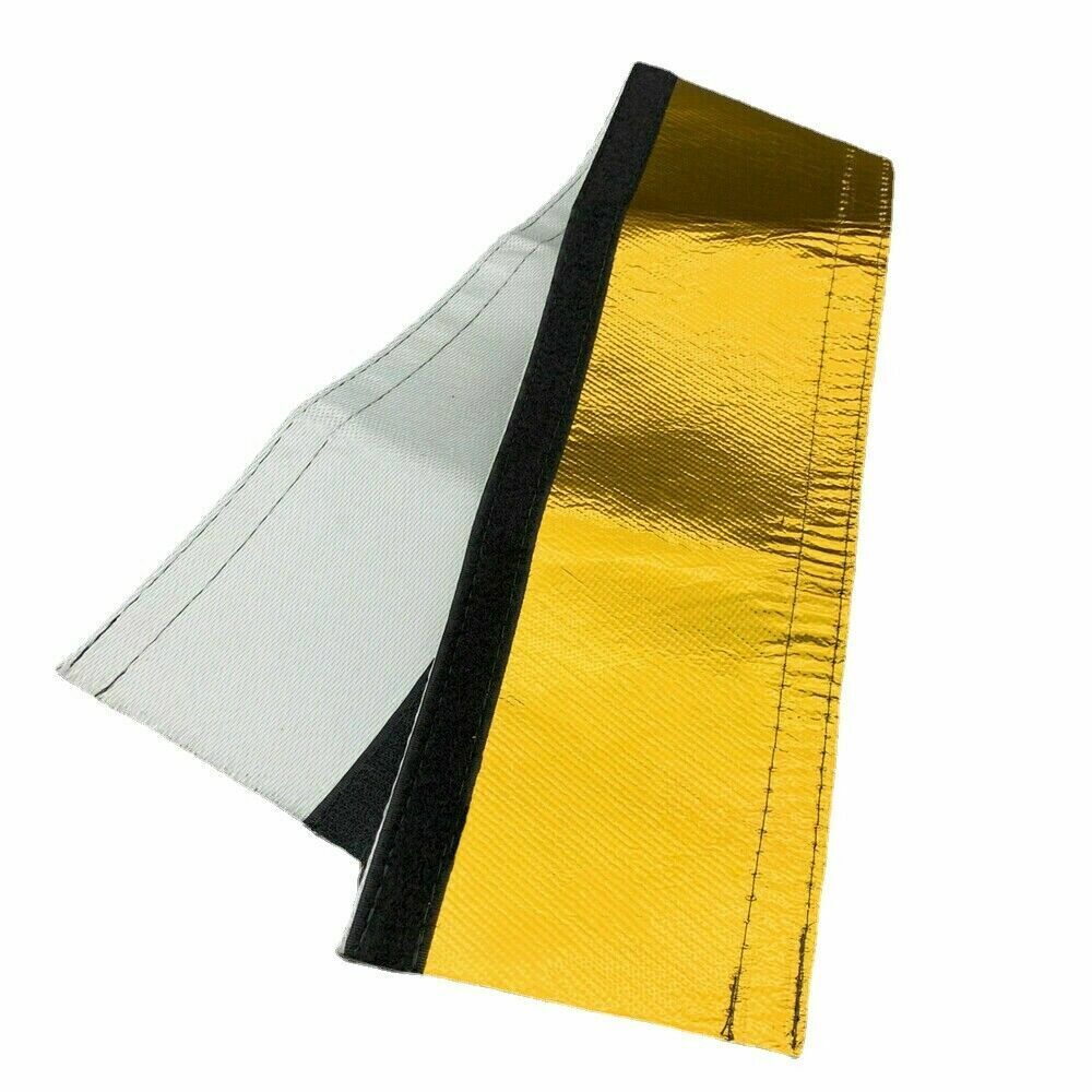 Heat Shield Sleeve Gold Fiberglass Insulated Wire Hose Cover Wrap Loom ½